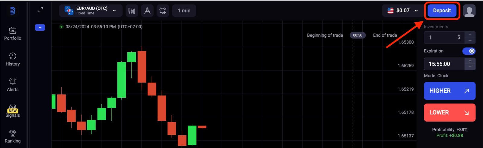 Bonificación de depósito de Binolla - 80% Bonificación de depósito de Binolla - 80%