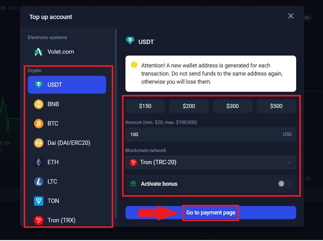 How to Deposit Money on Binolla in 2026: Payment Methods, Fees and Processing Time